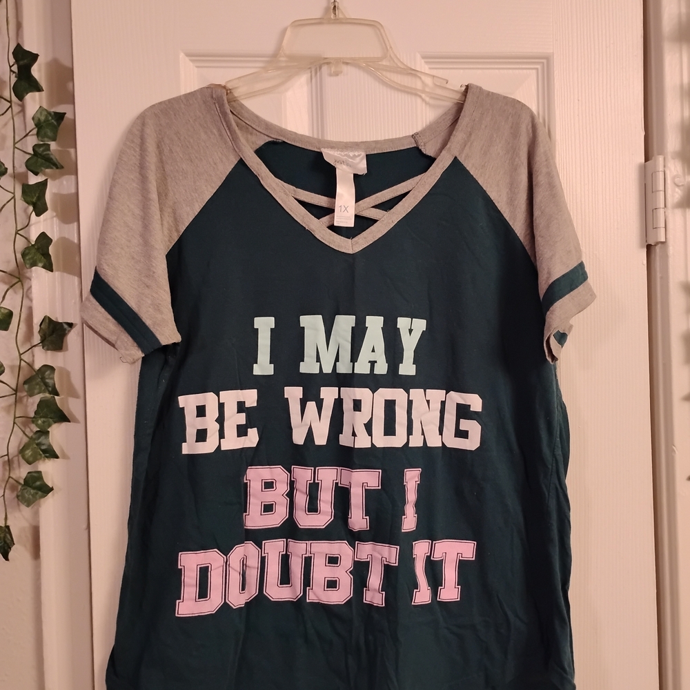 Graphic Tee with Bold Statement